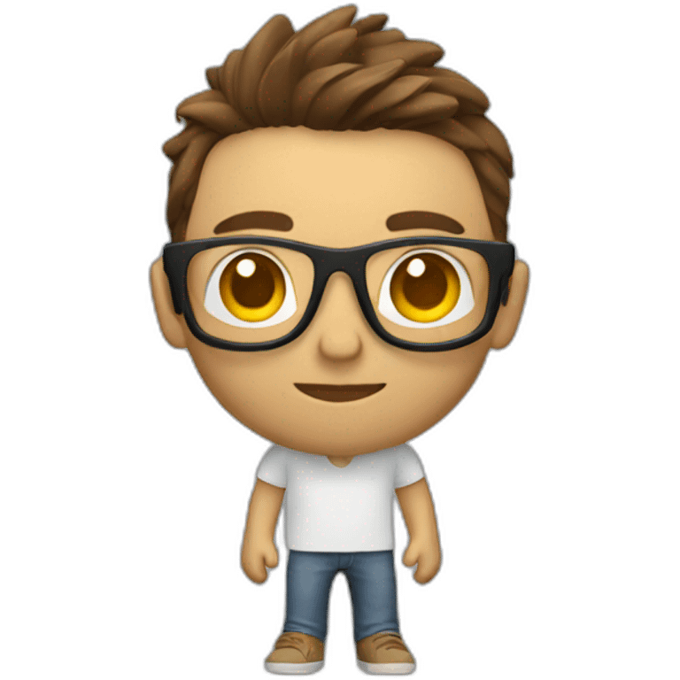 designer with 3d model emoji