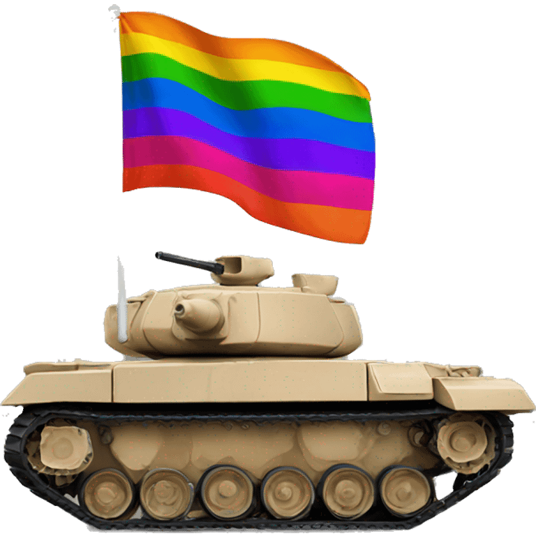 tank that is gay pride flag emoji