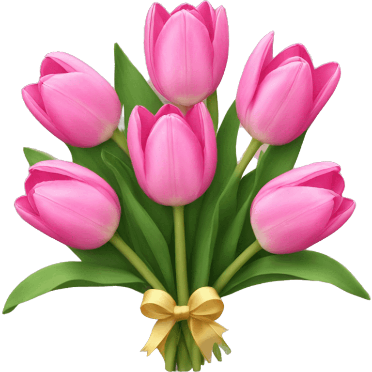 pink tulip bouquet  emoji