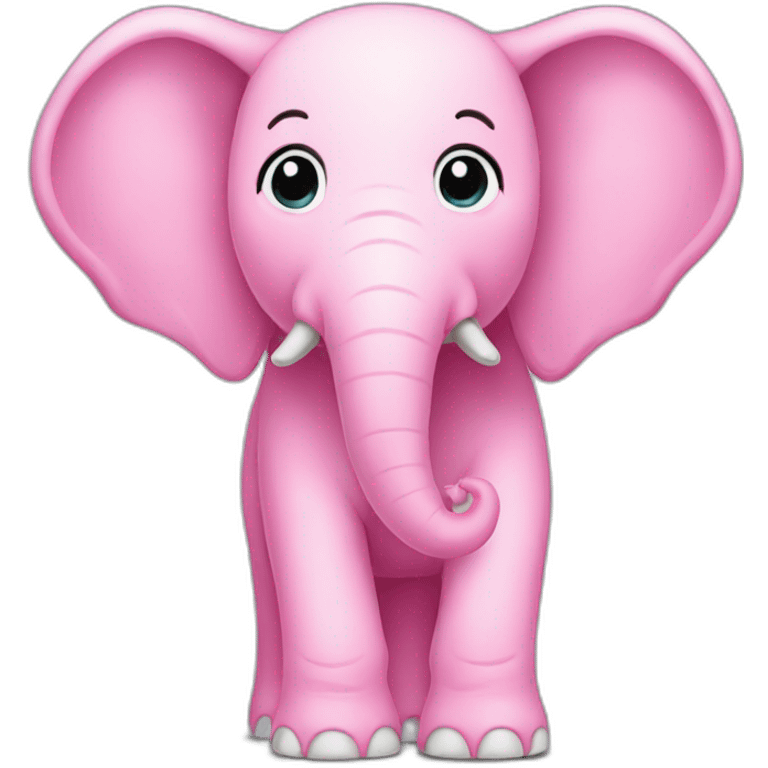 Pink elephant emoji