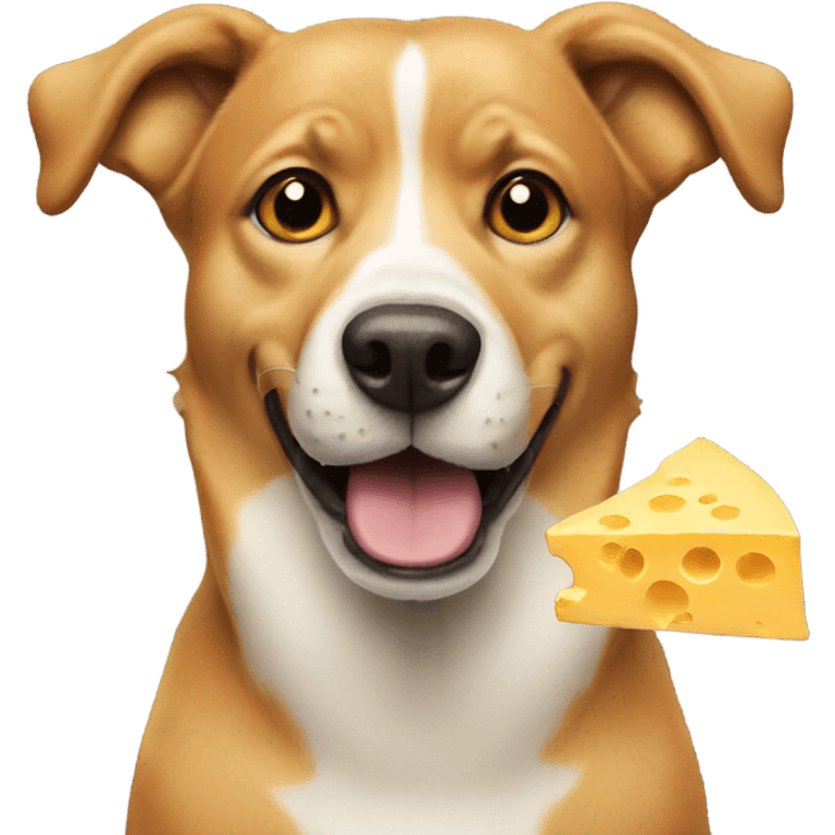 Dog with cheese emoji