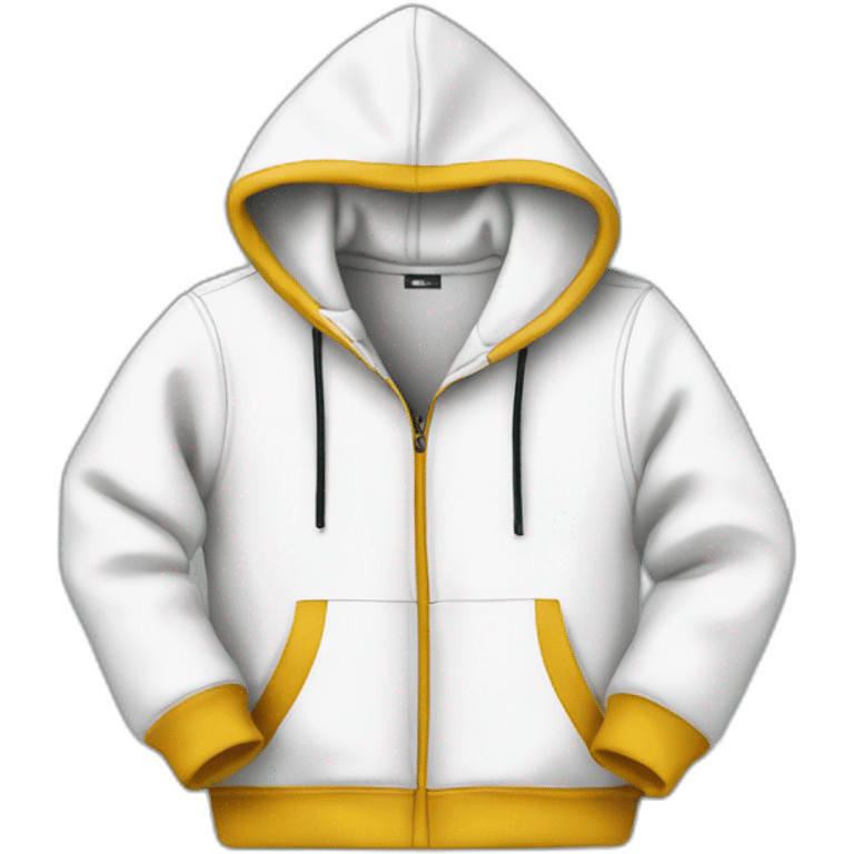 Hoodie white emoji