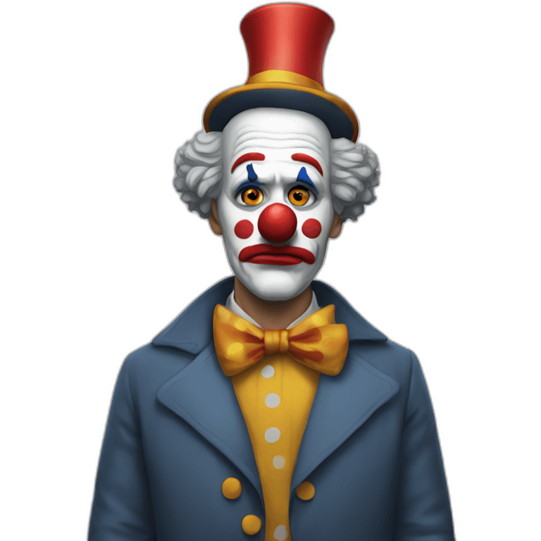 Ben Chaplin sad clown costume emoji