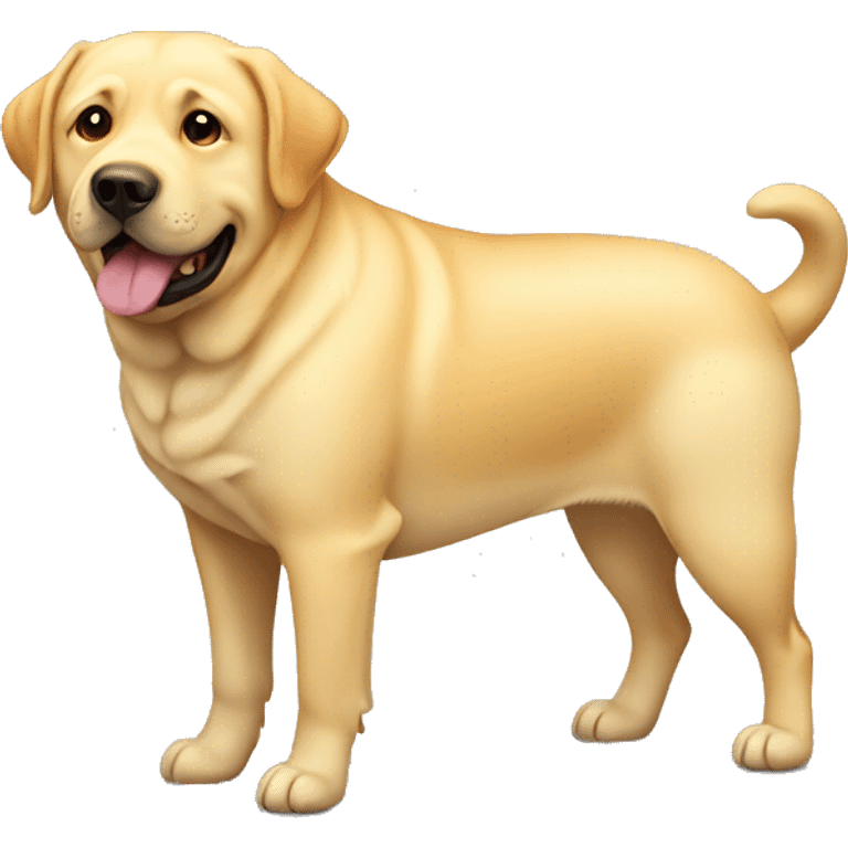 Fat yellow lab  emoji