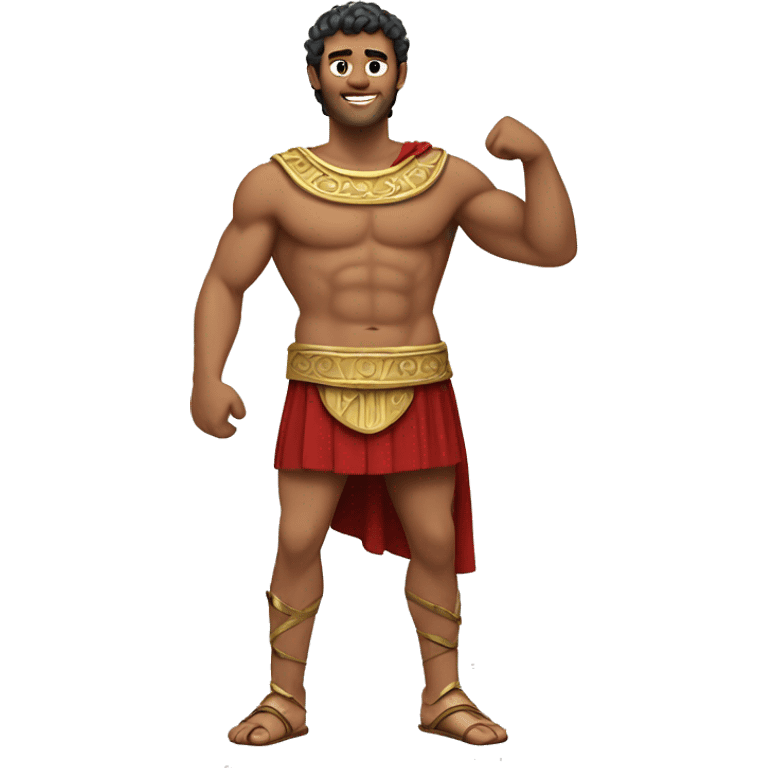 Roman empir guy showing off his abs emoji