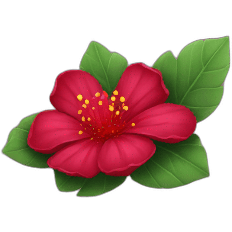 RED RUBY flower emoji