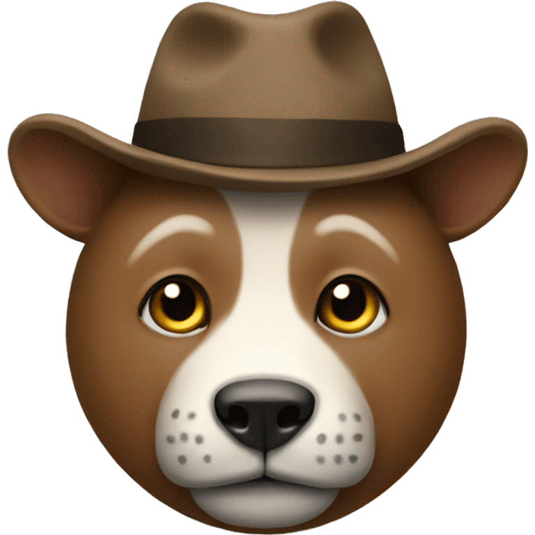 an animal with a hat written B emoji