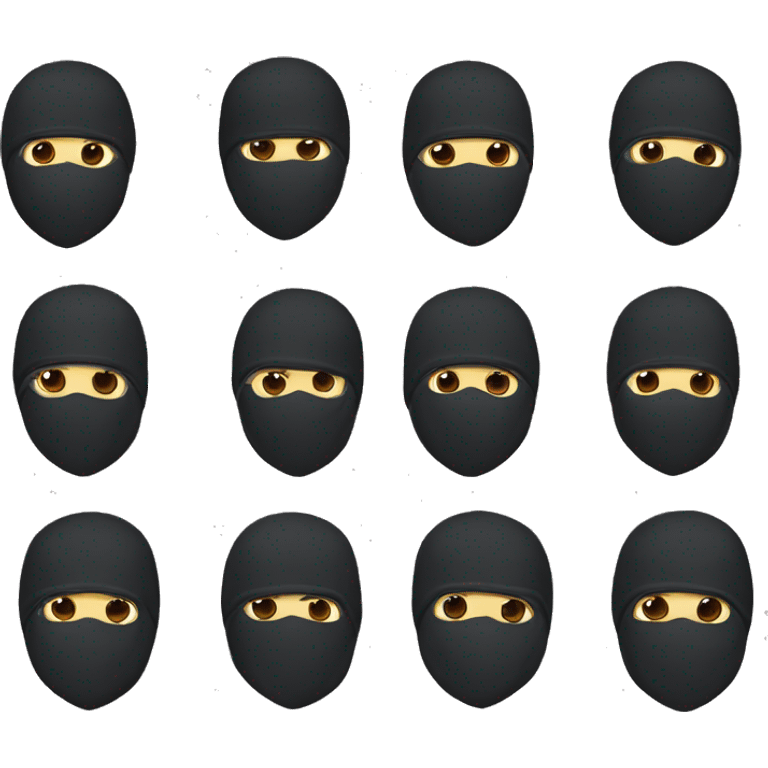 balaclava ninja emoji