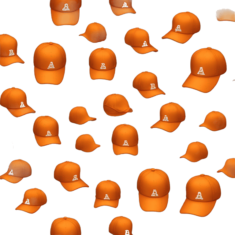 put a orange baseball cap on a r emoji