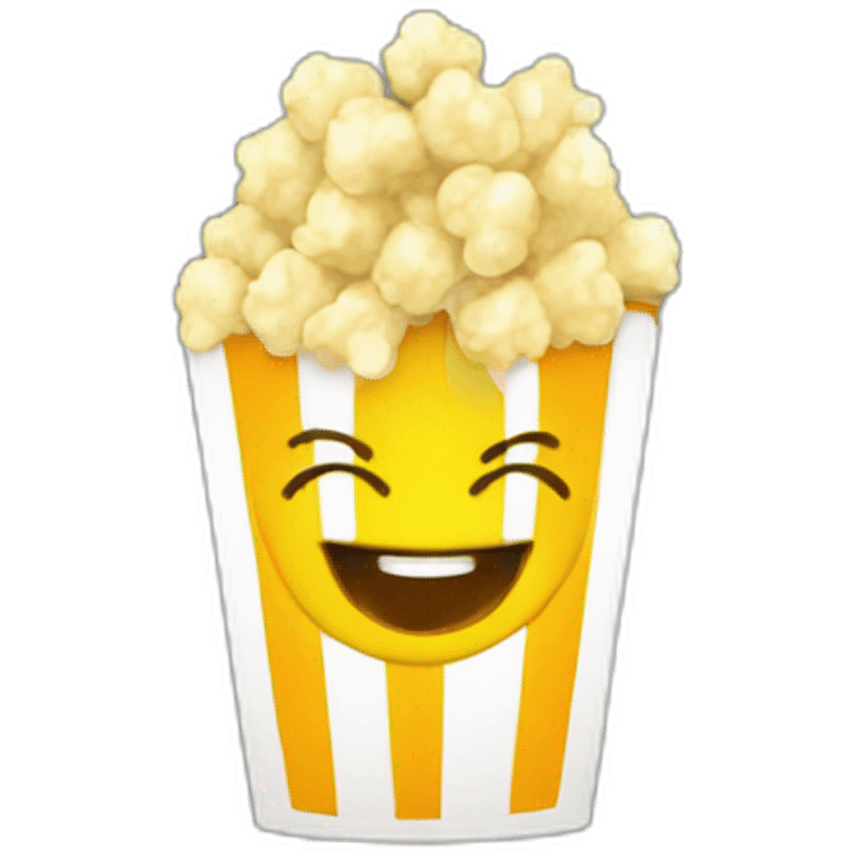 Pop corn smilling  emoji