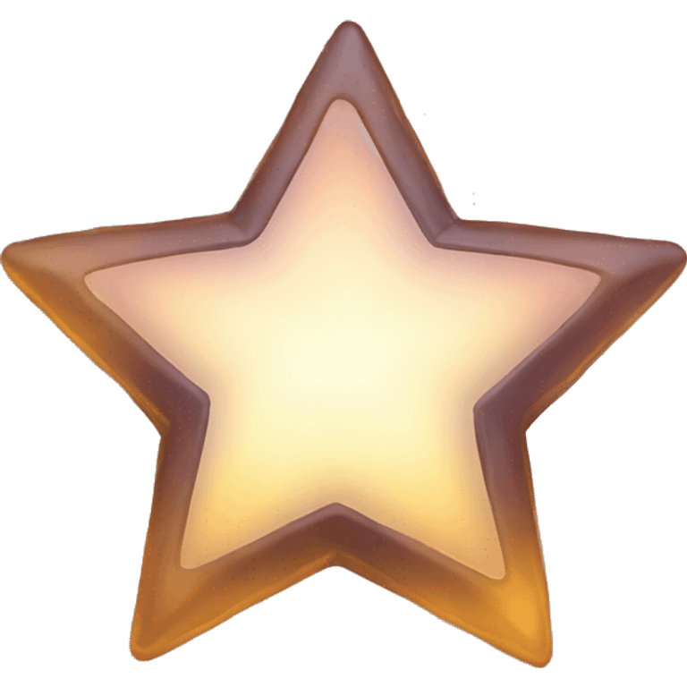 glowy star (not filled in emoji