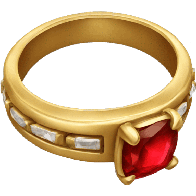 ring with red gem emoji