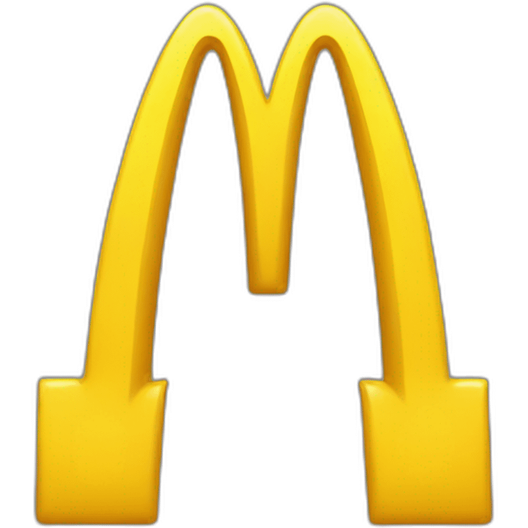 yellow mcdonald's "M" emoji