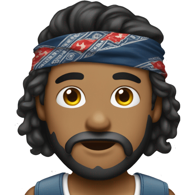 emoji de leon con bandana y anteojos emoji