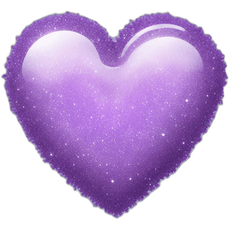 lavender sparkly heart emoji