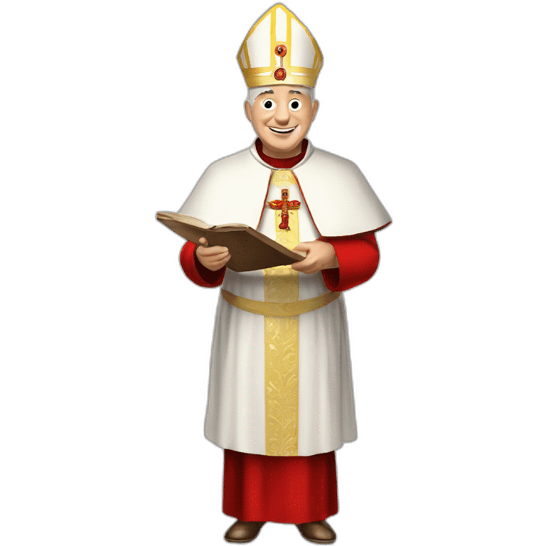 Le pape en short emoji