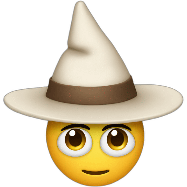 "A piece of shit with a hat." emoji