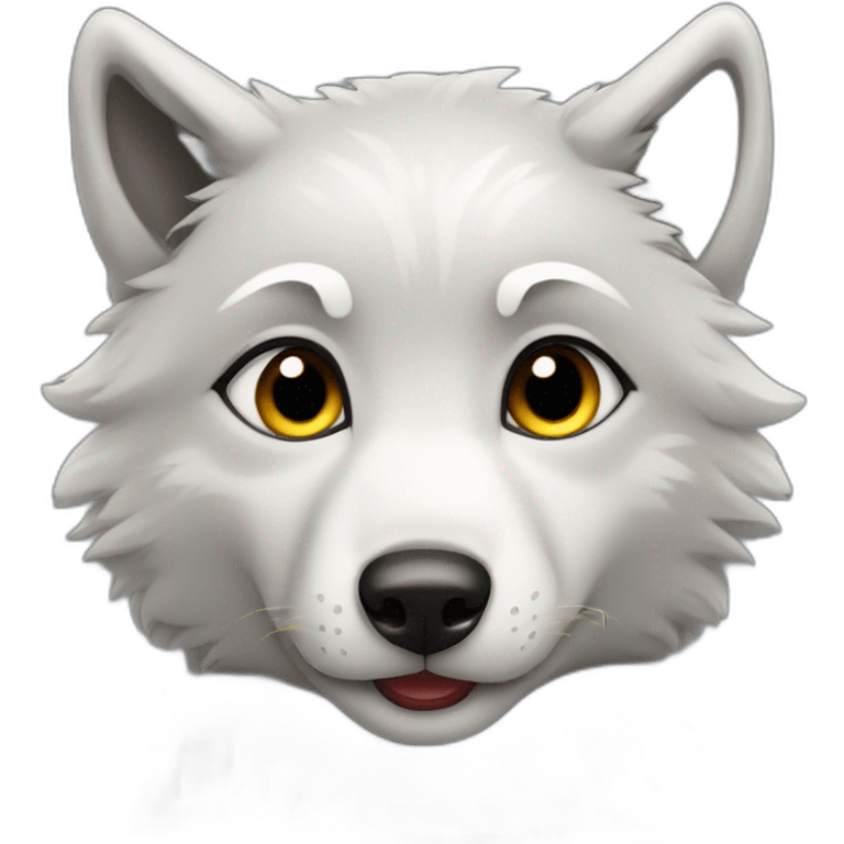 baby grey Wolf emoji