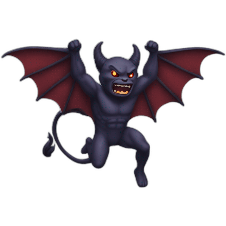 demon flying emoji