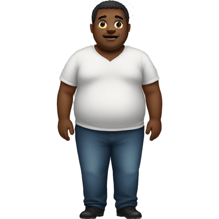 fat black man emoji