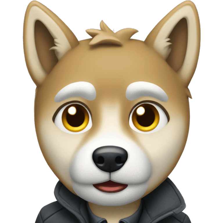 Huski detective emoji