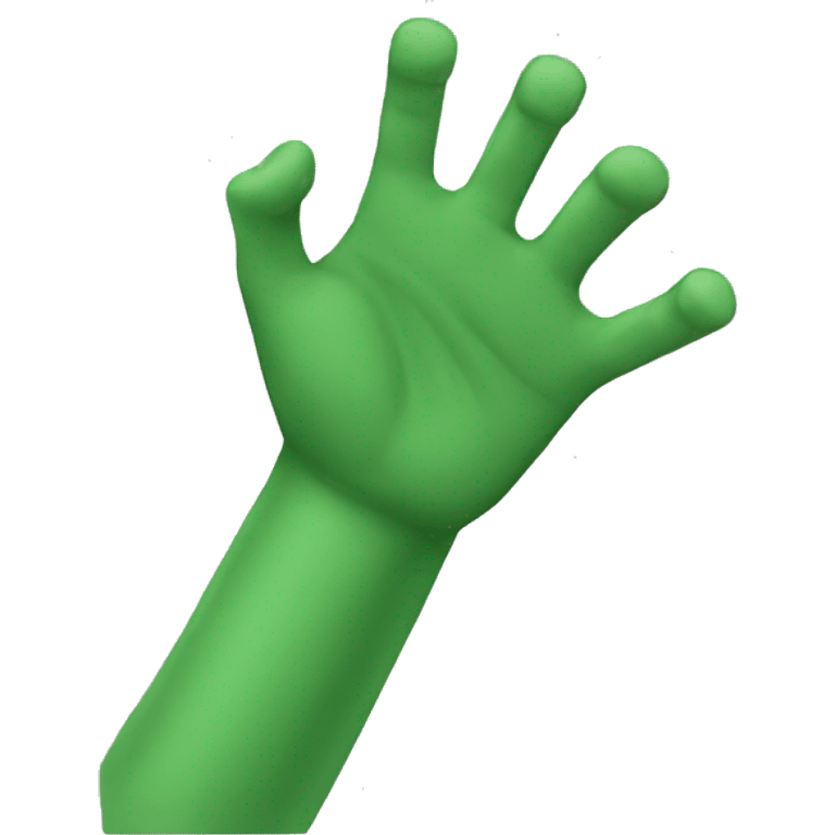 Green arm emoji