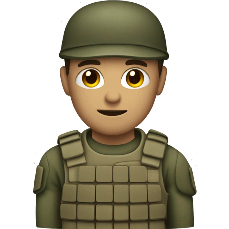 soldier with arm emoji