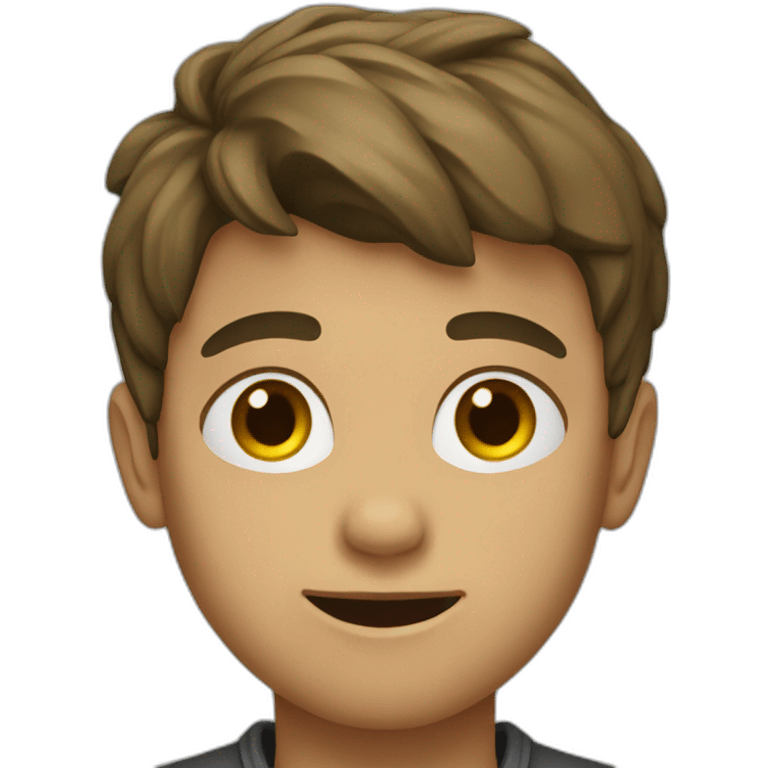 Junge macht emoji