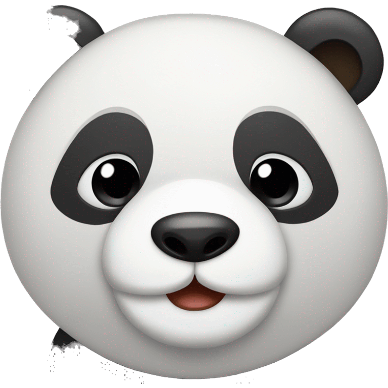 Emoji de  oso panda enamorado  emoji