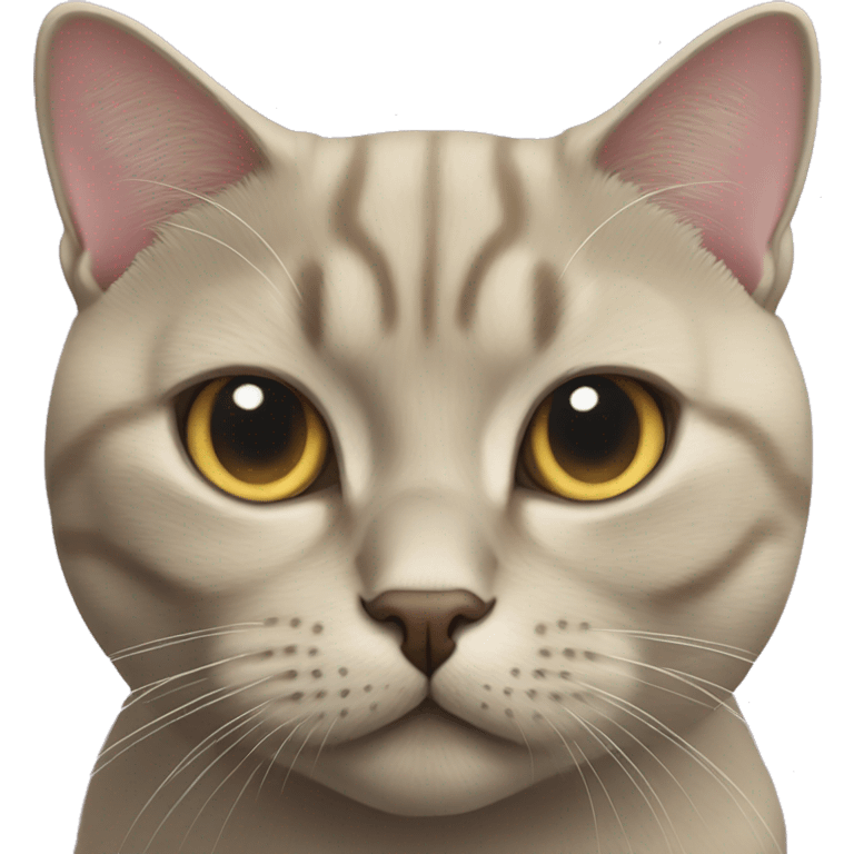 Golden lilac British shorthair cat  emoji