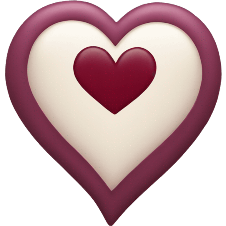 Burgundy heart emoji