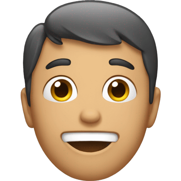 Emoji with hands behind head and mouth open emoji