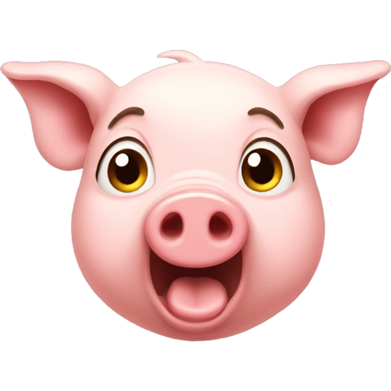 surprised pig emoji