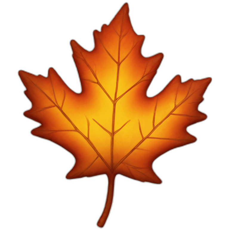 maple leaf burning emoji