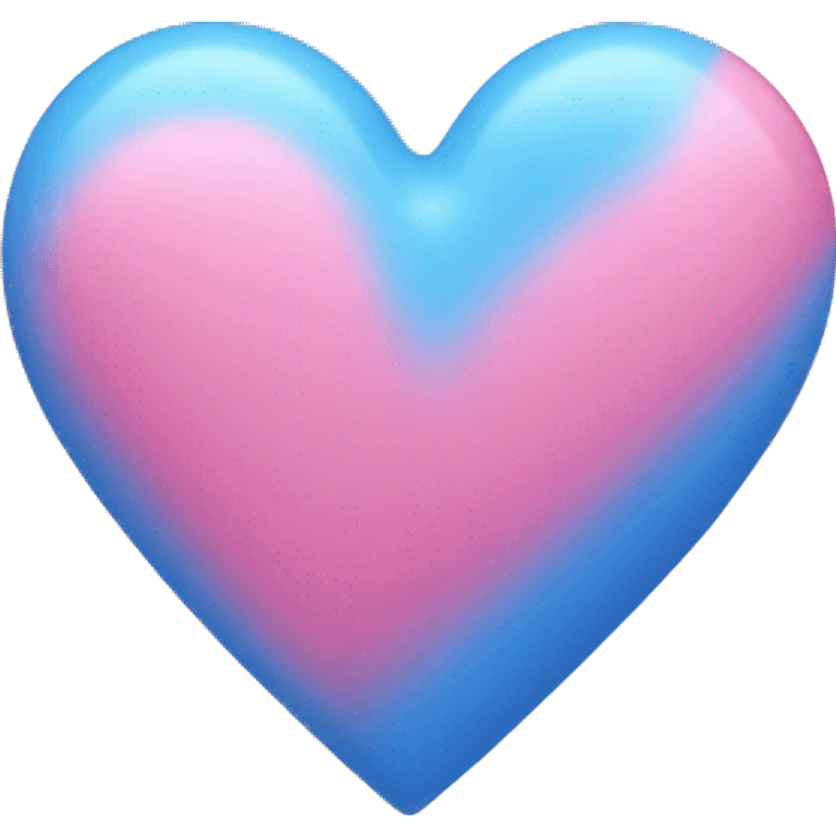 Blue and Pink Heart emoji