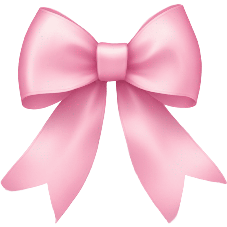 light pink ribbon bow emoji