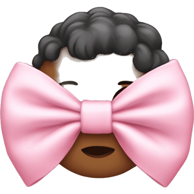 Baby pink bow emoji