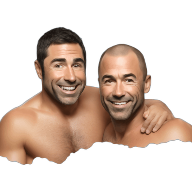 joe rogan and andrew huberman in ice bath emoji