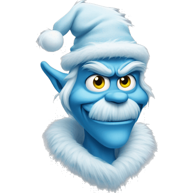 frosty blue grinch emoji