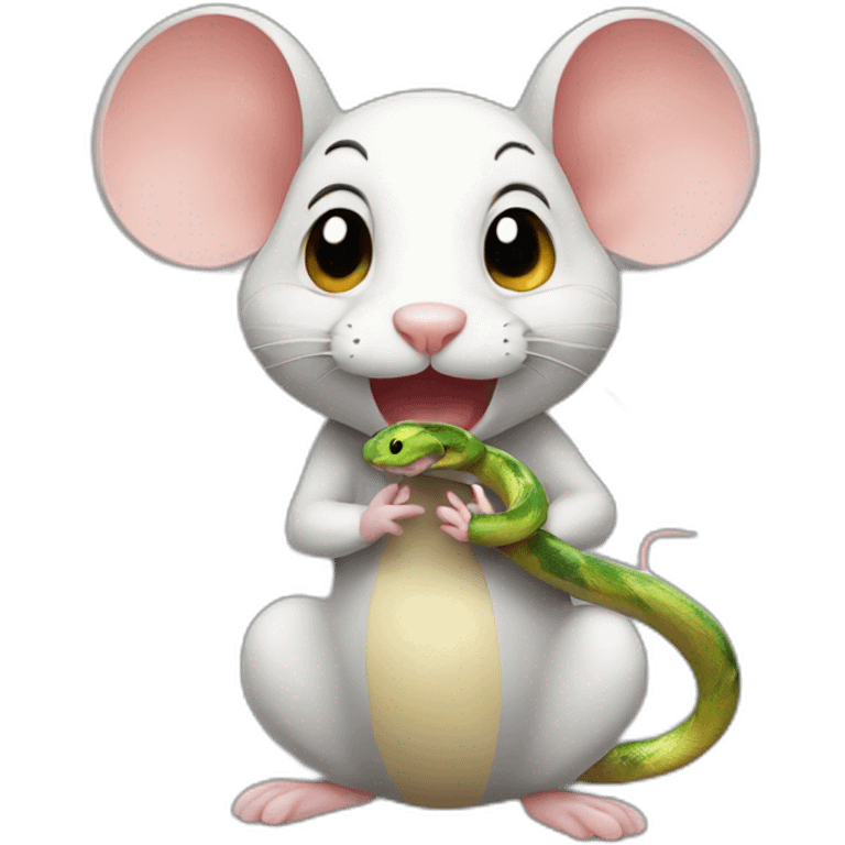 mouse with snake body emoji