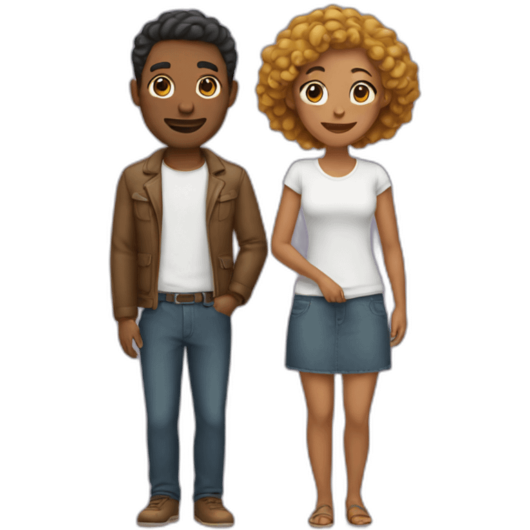 man and woman in love emoji