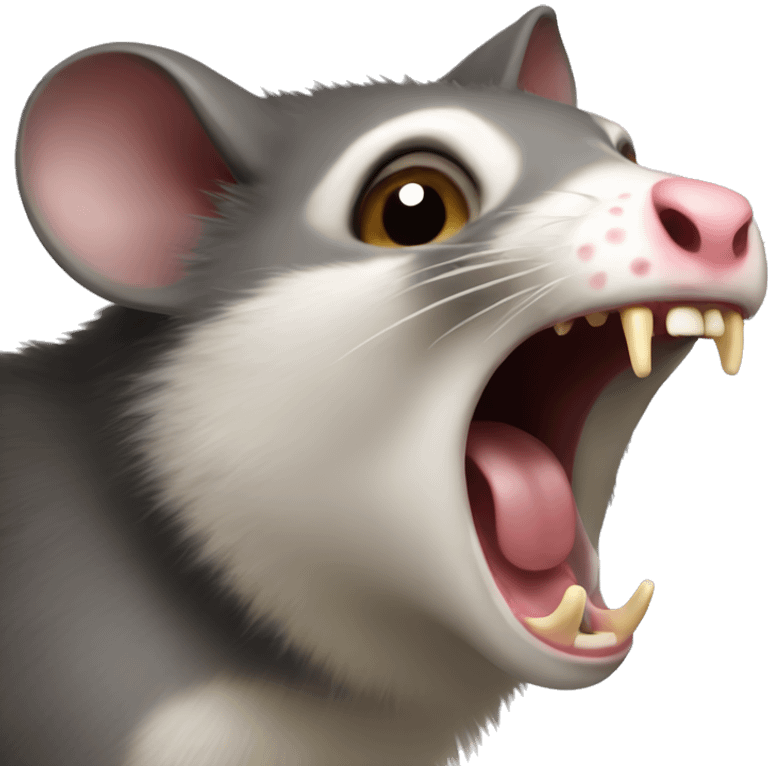 Possum screaming emoji