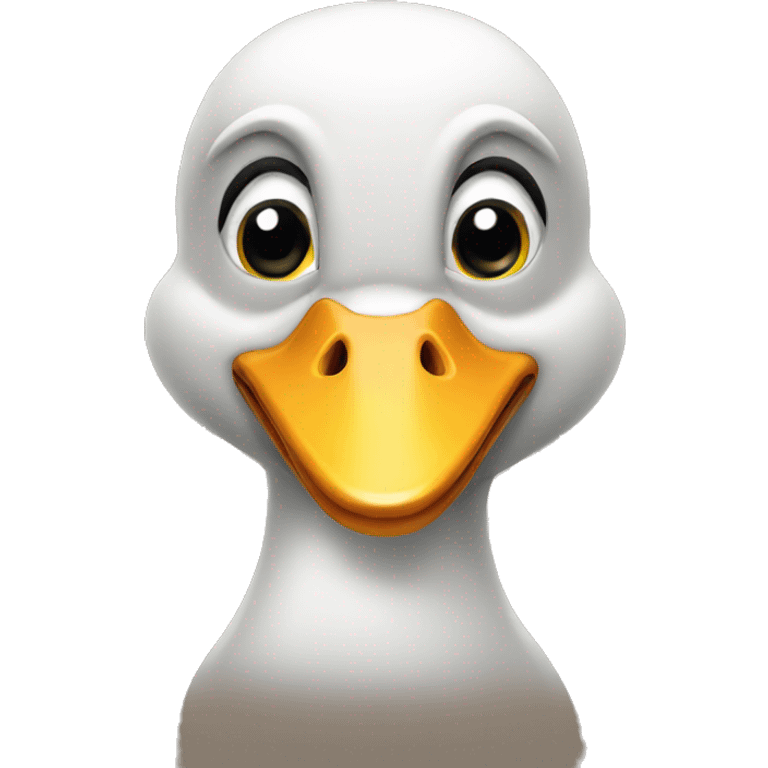 front facing duck head emoji