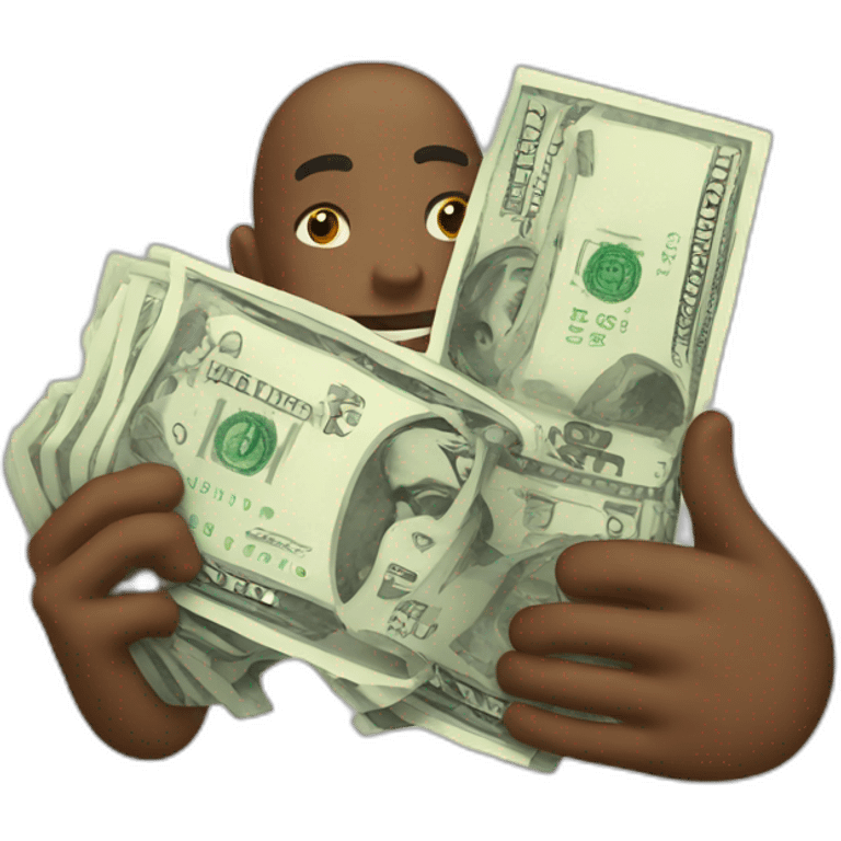 money-holding emoji