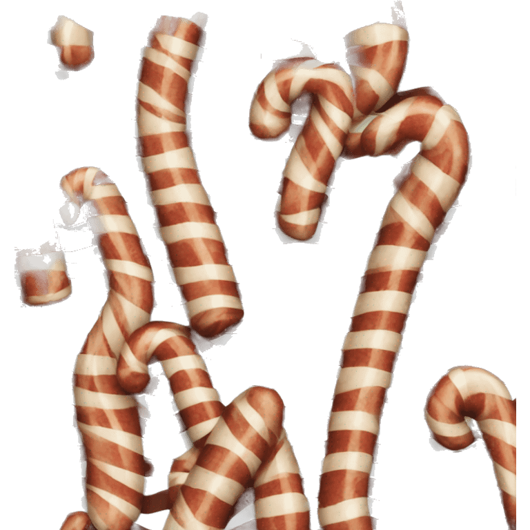 cool brown striped candy cane emoji