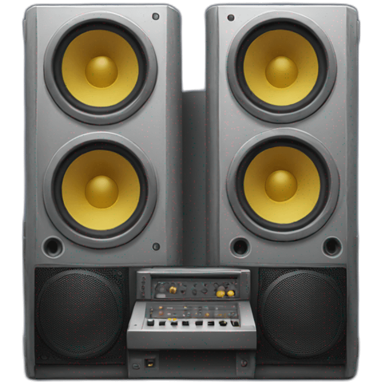 Large sound system emoji