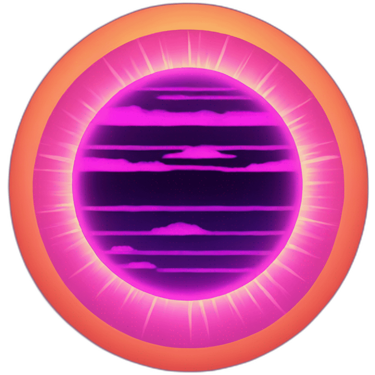 Synthwave Sun emoji