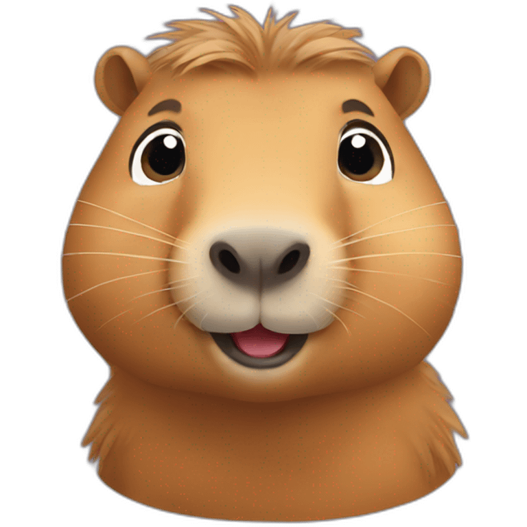 Capybara happy emoji