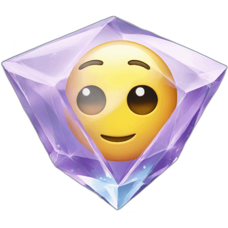 crystal with flying electrons emoji