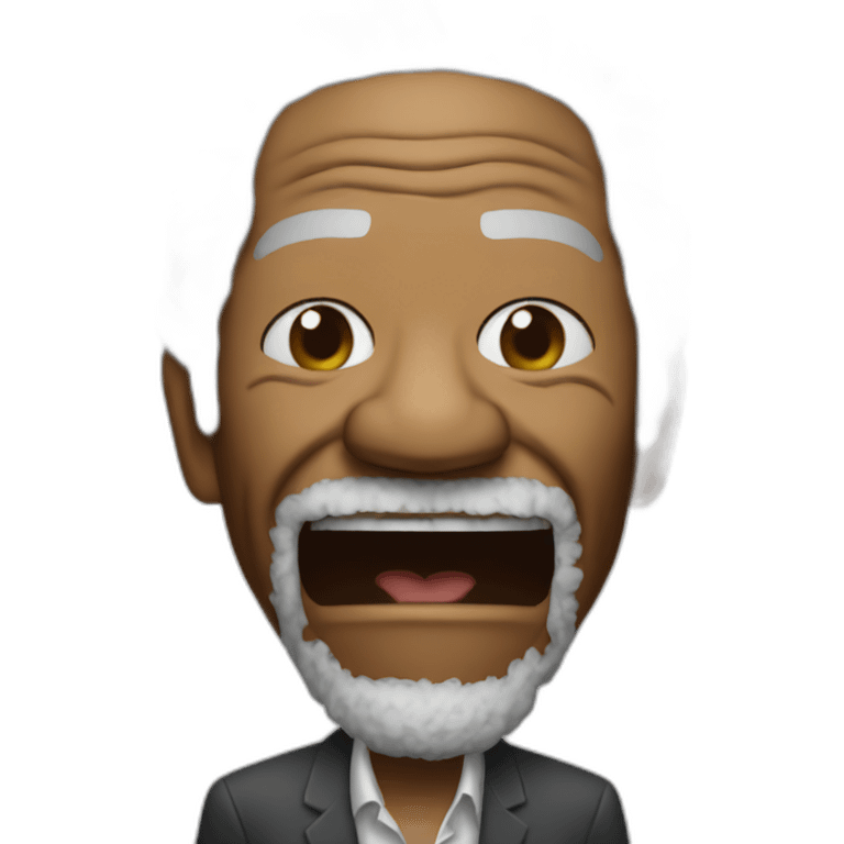 Morgan freeman fighting emoji